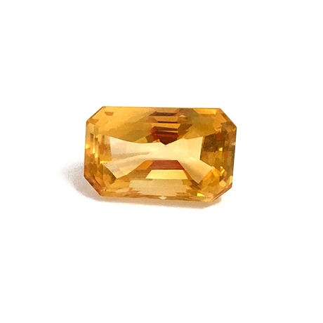 12.87ct Yellow Citrine Octagon Loose Gemstone 16x10mm