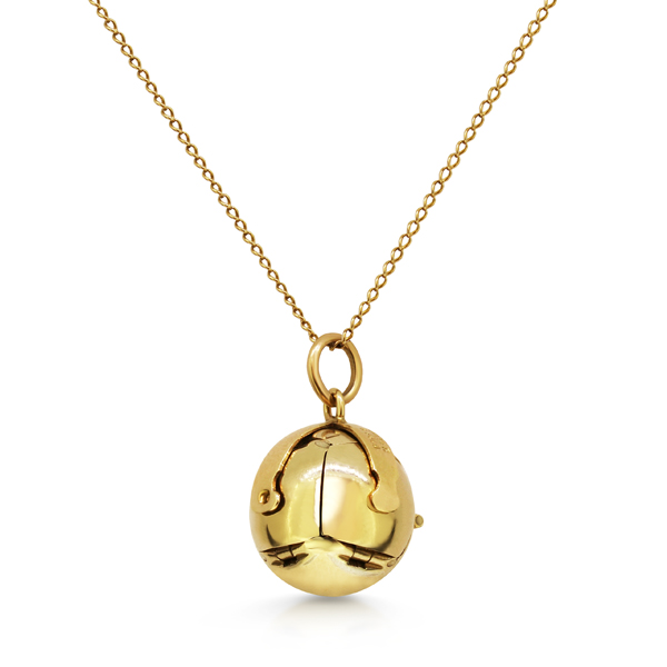 Masonic 9ct Yellow Gold Orb Pendant