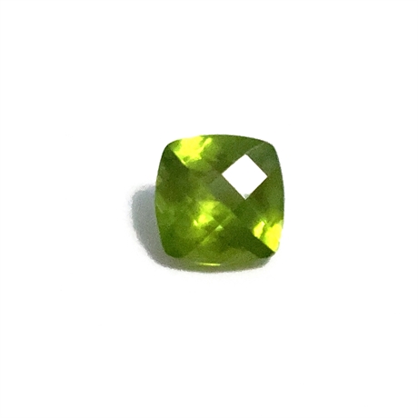 2.73ct Cushion Cut Peridot Loose Gemstone 8.4mm