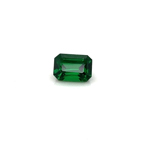 3.43ct Octagon Tsavorite Green Garnet 9x6mm