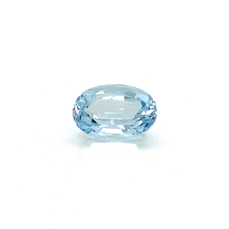 4.39ct Oval Aquamarine Loose Gemstone 12x8mm