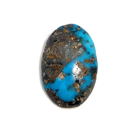 6.02ct Oval Cabochon Polished Loose Turquoise 16x11mm