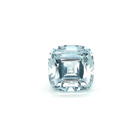 10.62ct Cushion Aquamarine Gemstone 13x12mm