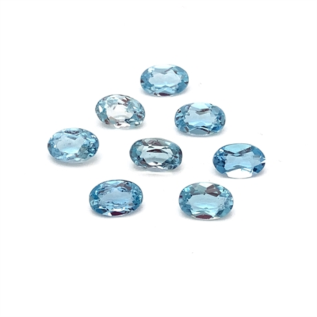 Oval Aquamarine Loose Gemstone 6x4mm