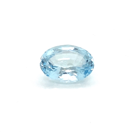 7.68ct Oval Aquamarine Loose Gemstone 15x11mm