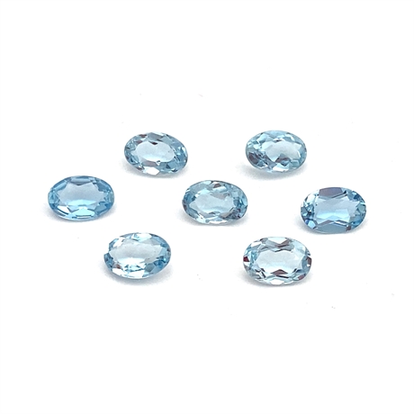 Oval Aquamarine Loose Gemstones 6x4mm