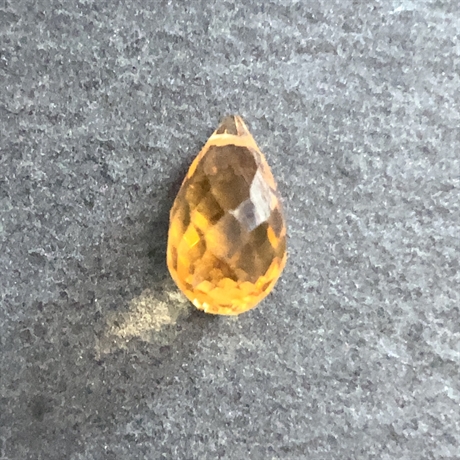 1.77ct Citrine Briolette Teardrop Loose Gemstone 9x5mm