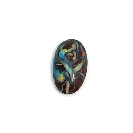 1.37ct Cabochon Oval Boulder Opal 11x6mm